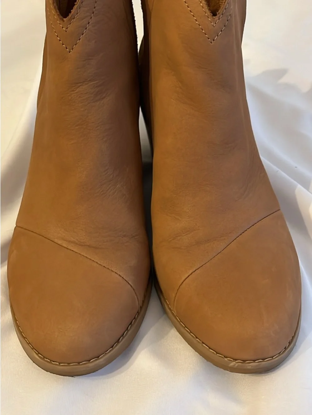Toms Clare Wedge Ankle Boots - Tan